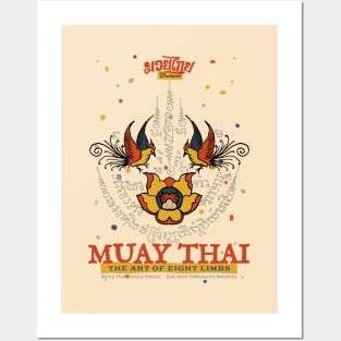 Muay Thai Sak Yant Tattoo Posters and Art